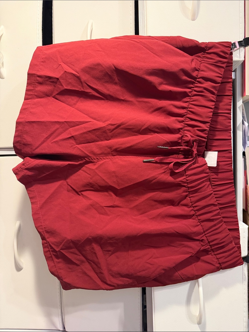Avia Maroon Elastic Waist Drawstring Shorts